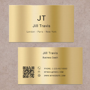 Gold modern minimalst luxury business card