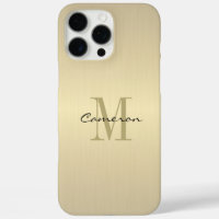 Gold Monogram Initial and Name Personalised