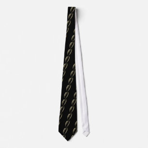 Gold monogram O initials merchandise Tie