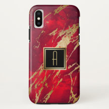 Gold Monogram Paint Splash