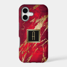 Gold Monogram Paint Splash