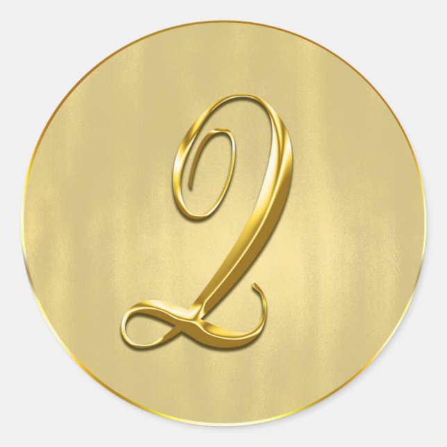 Gold Monogram Q Seal Wedding Invitation Holiday (Front)