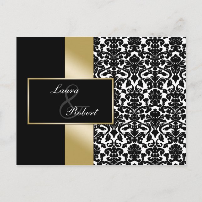 gold monogram ThankYou Cards (Front)