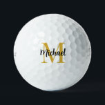 Gold Monogram Titleist Pro V1 12 Pack Best Golf Balls<br><div class="desc">Trendy Gold Colour Monogram Elegant Modern Trendy Template Outdoor Sports Equipment Value Golf Ball / 12 Pack Titleist 2023 Pro V1 Golf Balls.</div>