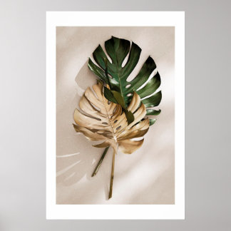 GOLD MONSTERA NO1 POSTER