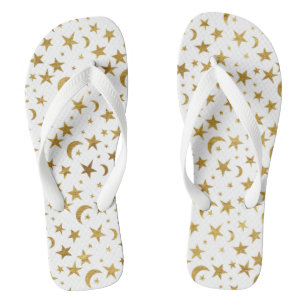 Gold Moons and Stars Thongs