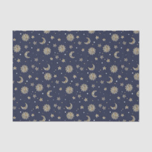Gold Moons & Stars Tissue Paper