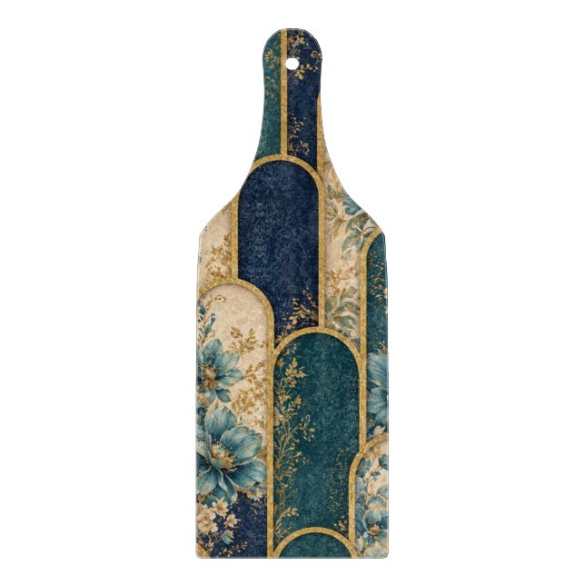 Gold Moroccan Arch Pattern Cutting Board (Front)