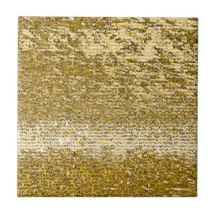 Gold mosaic pattern ceramic tile