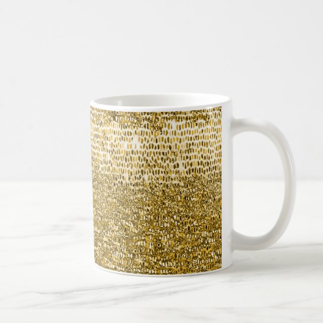 Gold mosaic pattern coffee mug (Right)