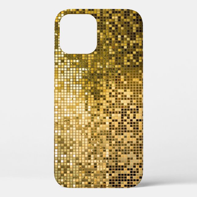 Gold Mosaic: Square Tiles Texture. Case-Mate iPhone Case (Back)