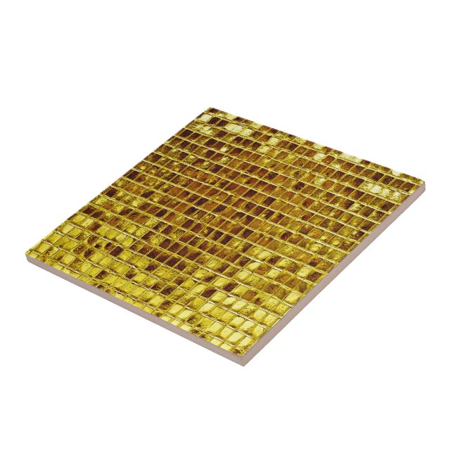 Gold Mosaic Tiles Elegant Modern Luxury (Side)