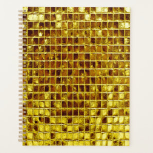 Gold Mosaic Tiles Elegant Modern Luxury Planner