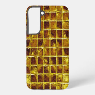 Gold Mosaic Tiles Elegant Modern Luxury Samsung Galaxy Case