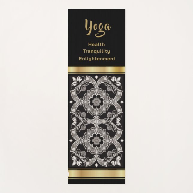 Gold Mosaic - Yoga Mat (Front)