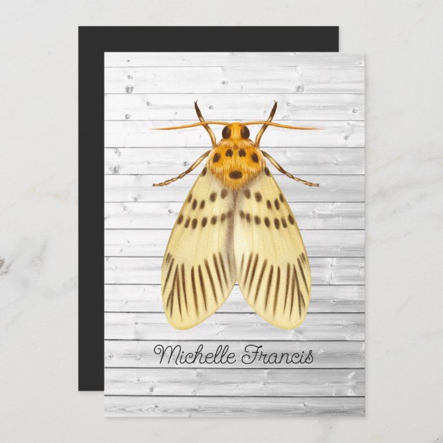 Gold Moths Invitation (Front/Back)