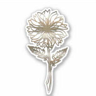 Gold Mum Chrysanthemum Flower