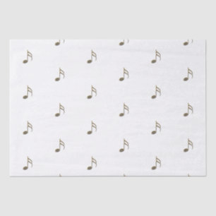 Gold Music Note Pattern Tissue Paper