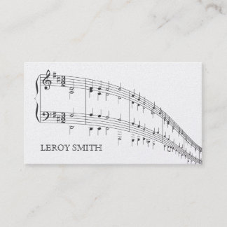 GOLD Musician Artist  Music Teacher MySpace Business Card