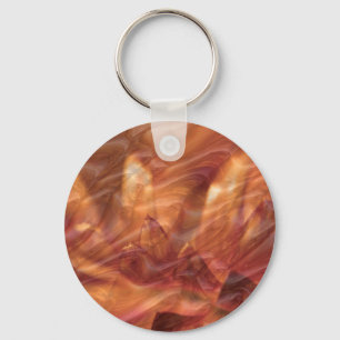 Gold n Copper Sheet :  Lotus Engraved Design Key Ring