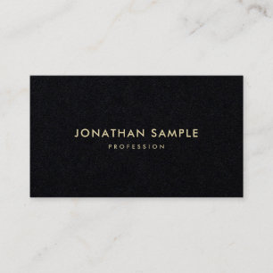 Gold Name Text Modern Elegant Minimalist Template Business Card