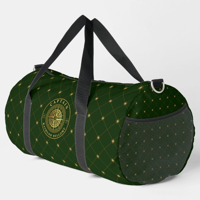 Gold Nautical Duffle Bag (Right Corner)