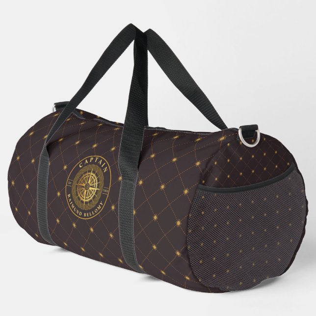 Gold Nautical Duffle Bag (Right Corner)