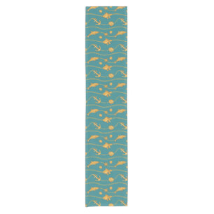 Gold Nautical Pattern Short Table Runner