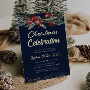 Gold Navy Annual Christmas Party Celebration Gold