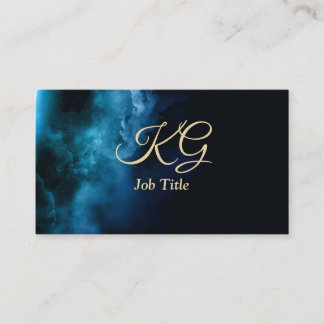 Gold Navy Blue | Minimalist Modern Business Card