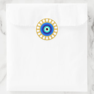 Gold Nazar No Evil Eye Envelope Party Favour Seals
