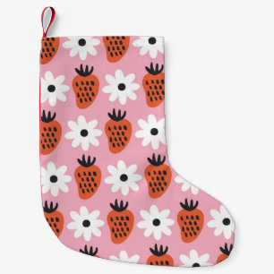 Gold neon, abstract colourful lights. small christmas stocking