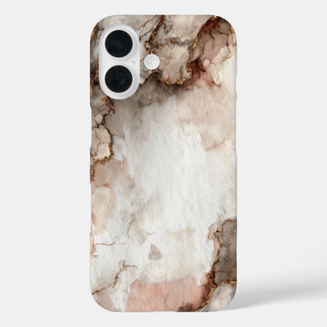 Gold & Neutral Agate  Case-Mate iPhone Case (Back)