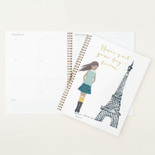 Gold "Never Quit Your Daydream" Black Girl Planner