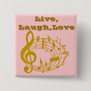 Gold Notes_ 15 Cm Square Badge