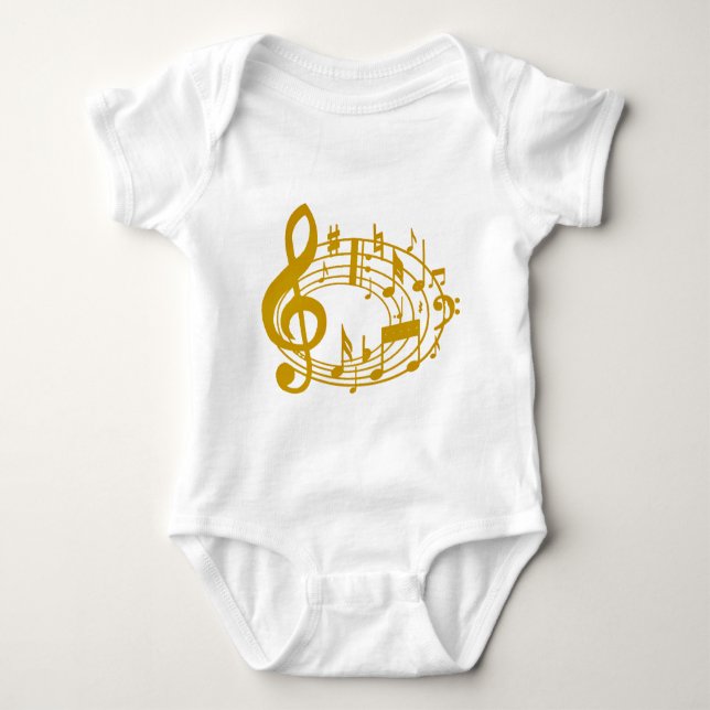 Gold Notes_ Baby Bodysuit (Front)
