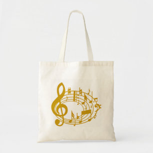 Gold Notes_ Tote Bag