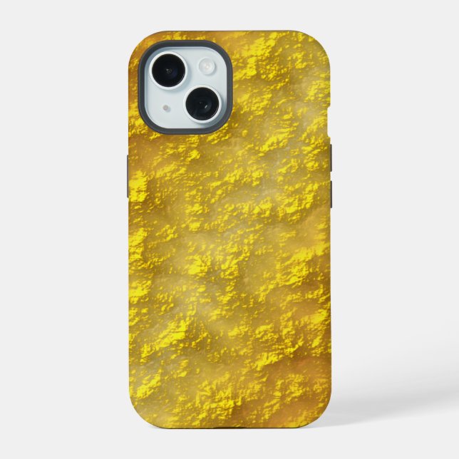 Gold Nugget iPhone 15 Case (Back)