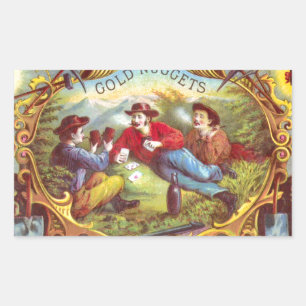 Gold Nuggets: Antique Cigar Label Wild West Art
