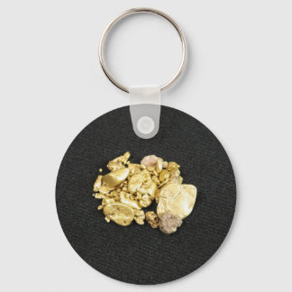 Gold Nuggets Key Ring