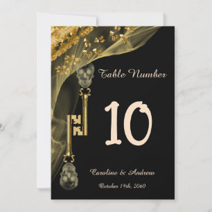 Gold Nuggets Scary Skulls Table Numbers