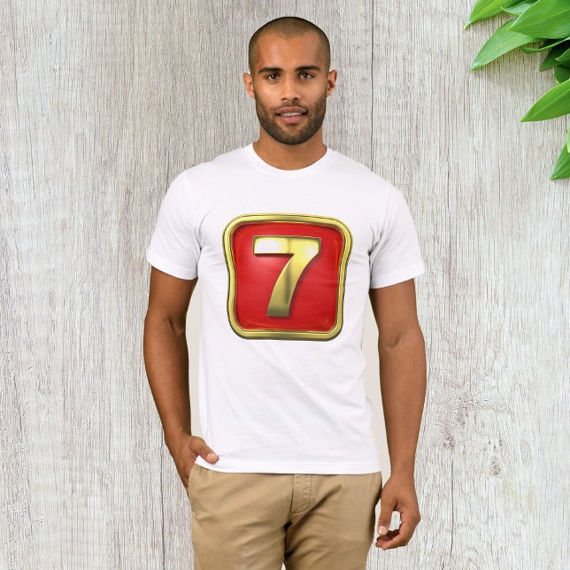 Gold Number Seven Mens T-Shirt (Creator Uploaded)