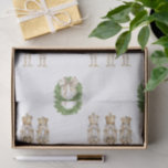 Gold Nutcracker Christmas  Tissue Paper<br><div class="desc">Bring the magic of the season to your gifts with this Nutcracker Christmas Tissue Paper Set. Featuring gold nutcrackers and a wreath with soft gold bow bow, this design captures the nostalgia and wonder of childhood Christmases. The set is contains 3 sheets of Nutcracker tissue paper, perfect for wrapping gifts...</div>