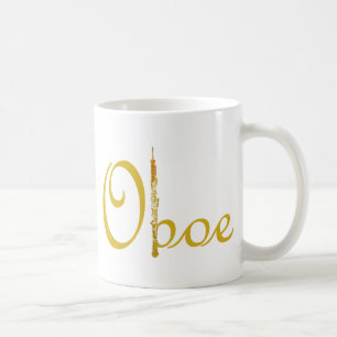 Gold Oboe Coffee Mug