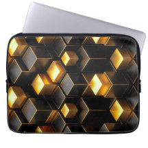 Gold Obsidian Neo Deco Cyber Corporate Voxel Armou