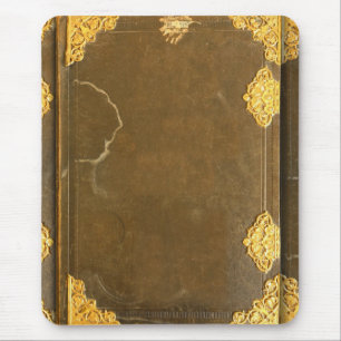 Gold & Old Book Cover Mouse Pad