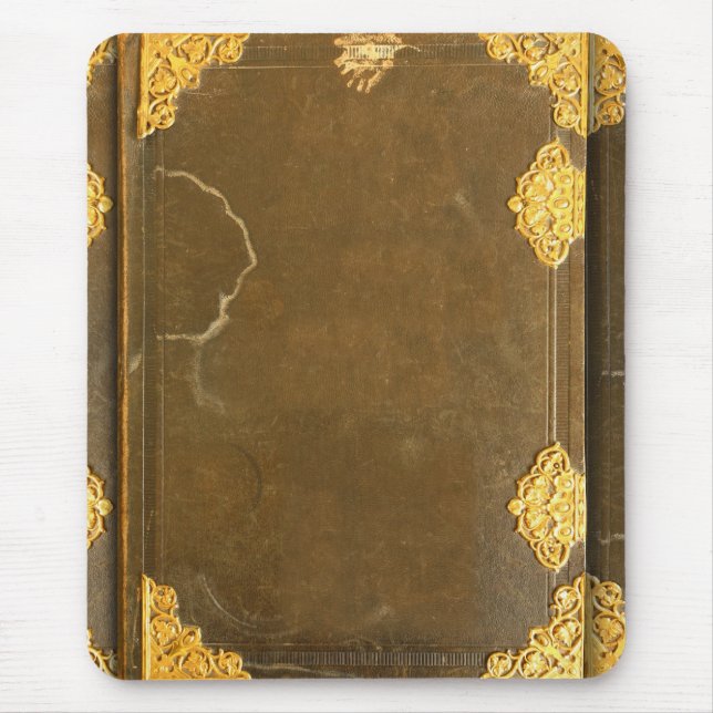 Gold & Old Book Cover Mouse Pad (Front)