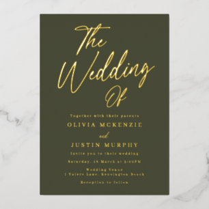 Gold & Olive Modern Wedding Golden