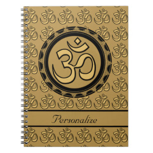 Gold Om Notebook