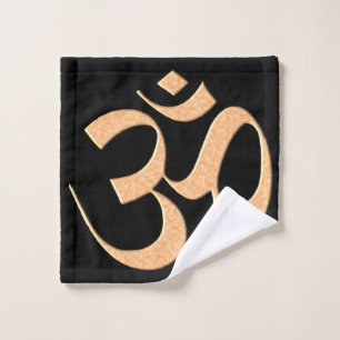 Gold Om Wash Cloth